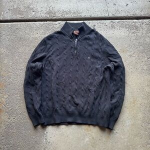 Michael Kors Black Zip-Up Sweater